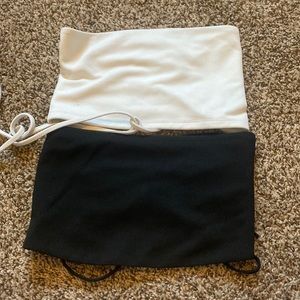 Tie back bandeau tops